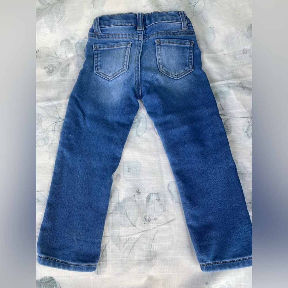 Cat & Jack 3T Girl Jeans: bootcut stretchy - Picture 4 of 4